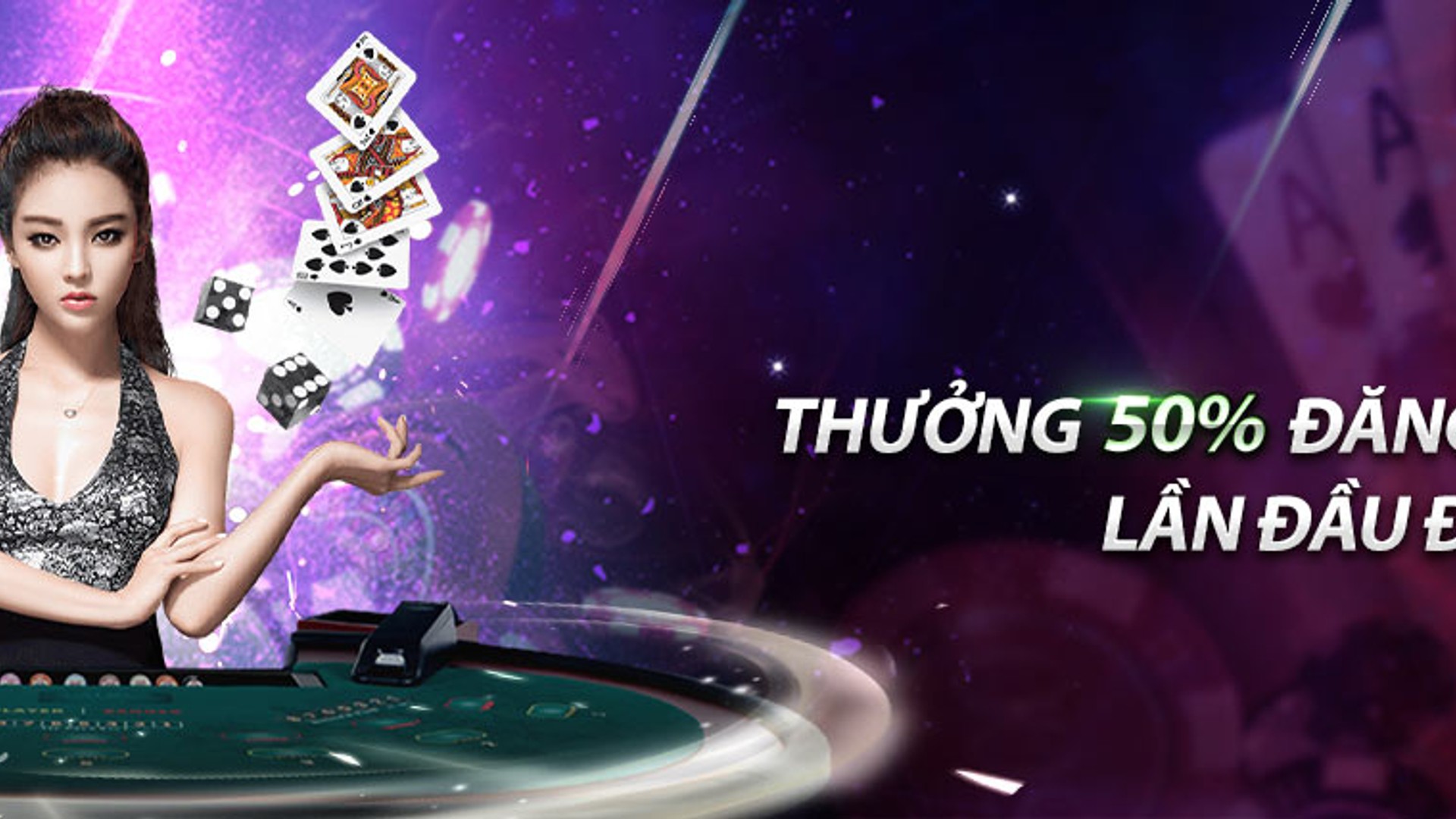 Bàn chơi casino với các trò chơi phổ biến và biểu tượng mcw87